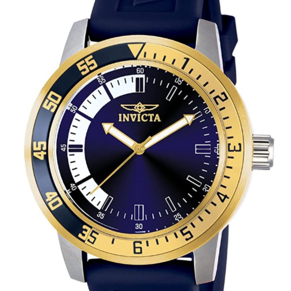 Invicta Men's 12847 Specialty Blue Dial Blue Polyurethane Watch
